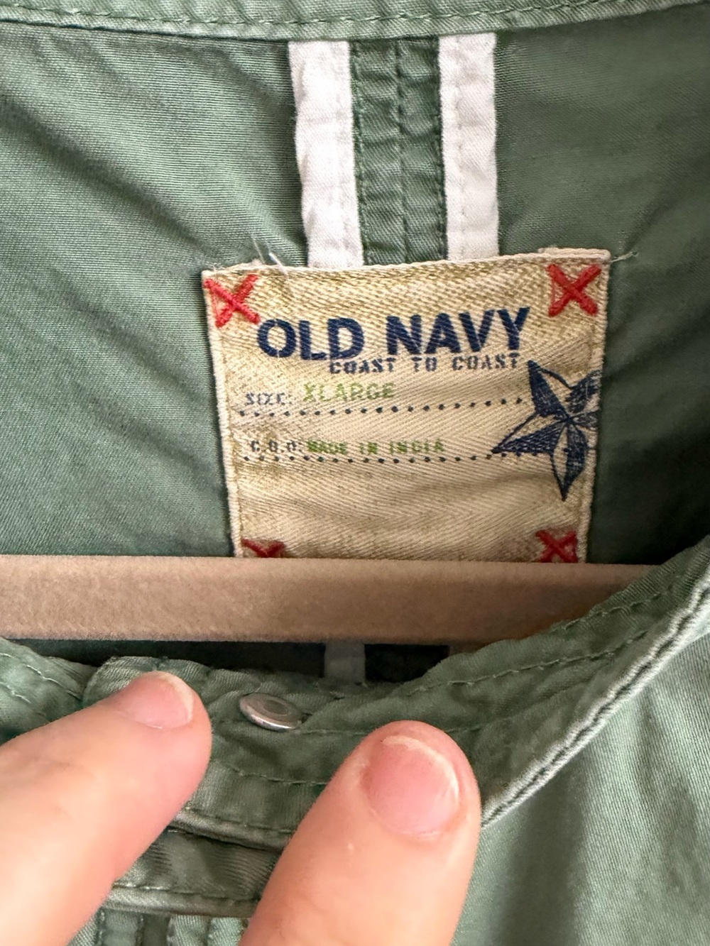 Old Navy Sage Green Military-Style Jacket - Picture 5 of 6